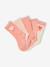 Lot 5 paires de chaussettes coeur fille abricot+bleu chambray - vertbaudet enfant 