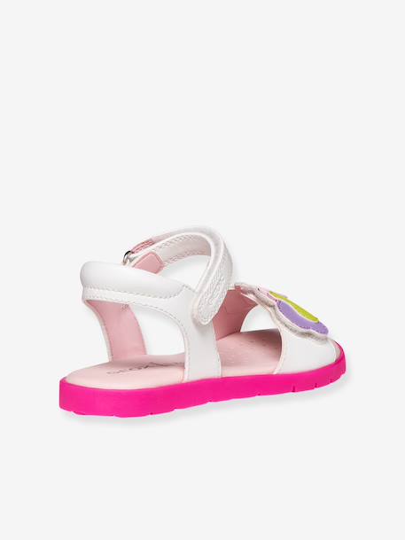 Girls' Joyfoot GEOX sandals fuchsia+white - vertbaudet enfant 