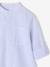 Striped Mao collar shirt for boys striped blue+striped green - vertbaudet enfant 