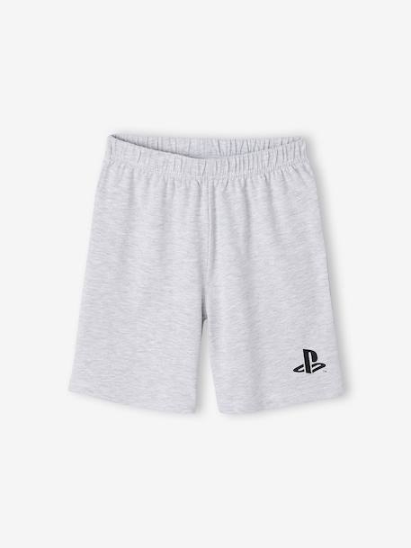Boys' cotton pyjama shorts with PLAYSTATION logo black - vertbaudet enfant 