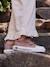 Printed Canvas Trainers with Hook-and-Loop Straps for Children, Designed for Autonomy printed beige+printed pink - vertbaudet enfant 