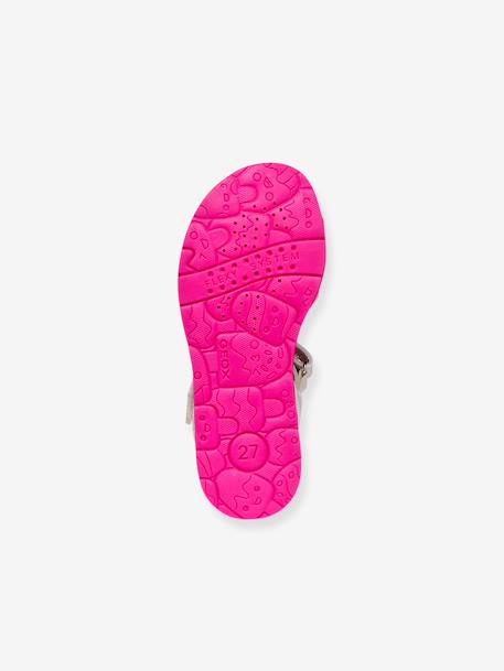 Girls' Joyfoot GEOX sandals fuchsia+white - vertbaudet enfant 