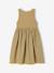 Girl's sleeveless dress khaki+old rose - vertbaudet enfant 