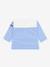 T-shirt marinière bébé manches longues blanc - vertbaudet enfant 