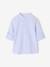 Striped Mao collar shirt for boys striped blue+striped green - vertbaudet enfant 