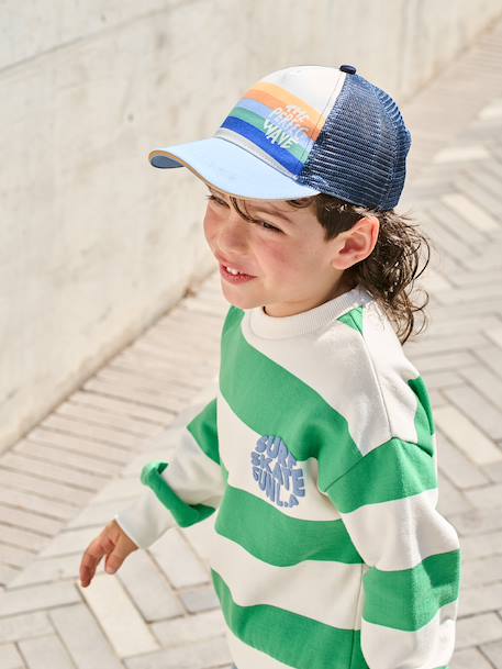 Casquette garçon style trucker bleu ciel - vertbaudet enfant 