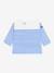 Long-sleeved striped t-shirt for babies white - vertbaudet enfant 