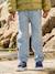 Boys' cotton battle denim trousers striped blue - vertbaudet enfant 