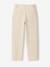 Pantalon twill coton et lin garçon taille ajustable écru - vertbaudet enfant 