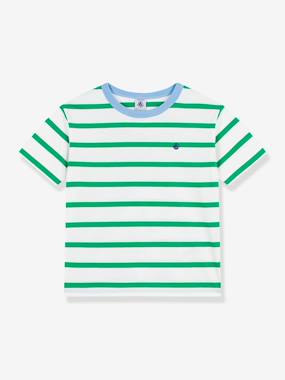 Tee-shirt enfant rayé Petit Bateau - vertbaudet enfant Garçon-T-shirt, polo, sous-pull-T-shirt-Tee-shirt enfant rayé Petit Bateau