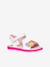 Girls' Joyfoot GEOX sandals fuchsia+white - vertbaudet enfant 