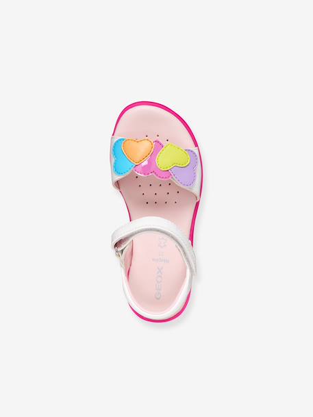 Girls' Joyfoot GEOX sandals fuchsia+white - vertbaudet enfant 