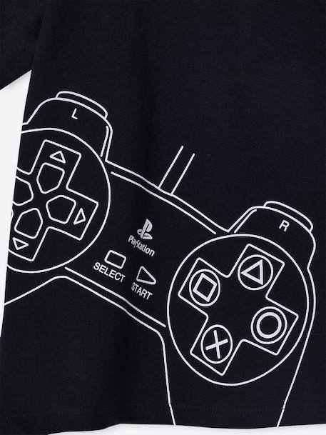 Boys' cotton pyjama shorts with PLAYSTATION logo black - vertbaudet enfant 