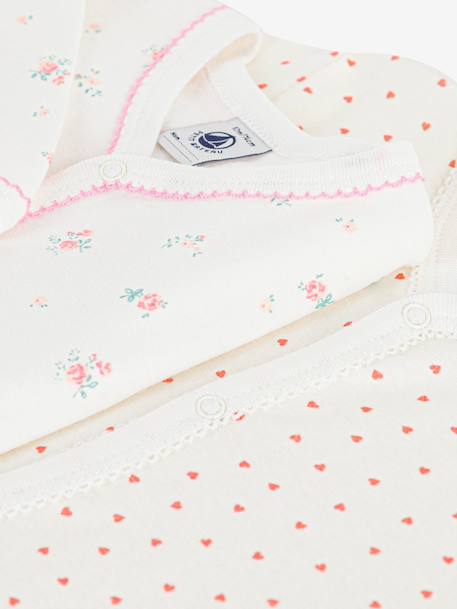 Pack of 2 cotton sleepsuits for babies Petit Bateau white - vertbaudet enfant 