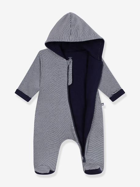 Pramsuit with hood Peti Bateau navy blue - vertbaudet enfant 