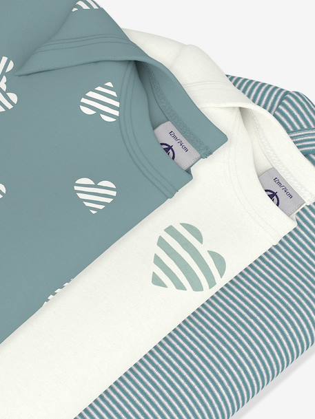 Pack of 3 short-sleeved baby bodysuits white - vertbaudet enfant 
