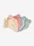 Lot de 5 paires de mi-chaussettes dentelle bébé argile+blush+écru - vertbaudet enfant 