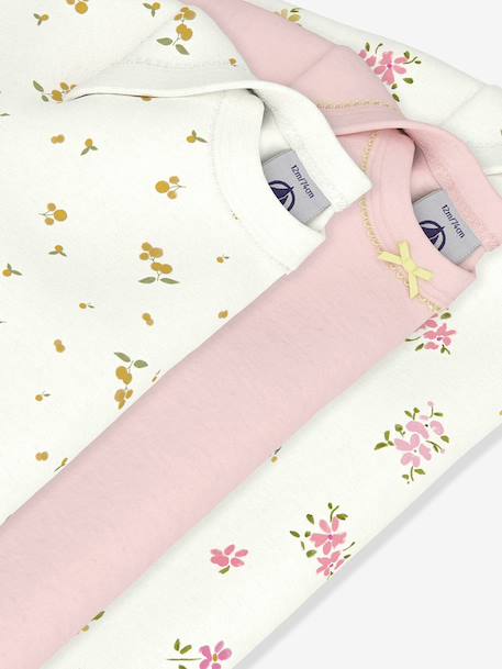 Pack of 3 long-sleeved baby bodysuits white - vertbaudet enfant 