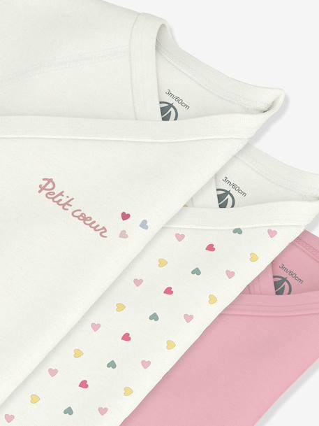 Pack of 3 baby wrap bodysuits white - vertbaudet enfant 