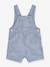 Baby dungaree shorts in serge navy blue - vertbaudet enfant 