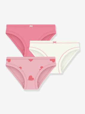 Girls-Underwear-Knickers-Pack of 3 Petit Bateau cotton knickers for children 