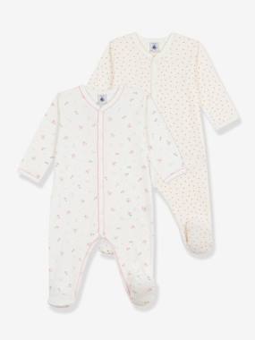 -Pack of 2 cotton sleepsuits for babies Petit Bateau 