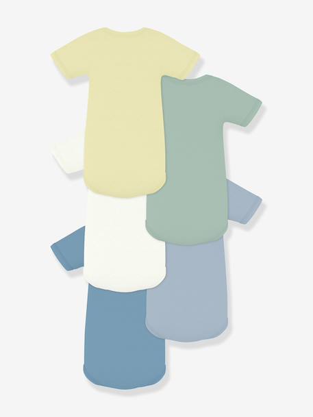 Pack of 5 cotton bodysuits Petit Bateau white - vertbaudet enfant 