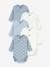 Pack of 5 long-sleeved wrap bodysuits for babies white - vertbaudet enfant 