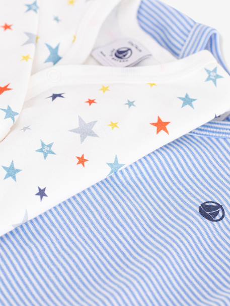 Pack of 2 cotton baby pyjamas white - vertbaudet enfant 
