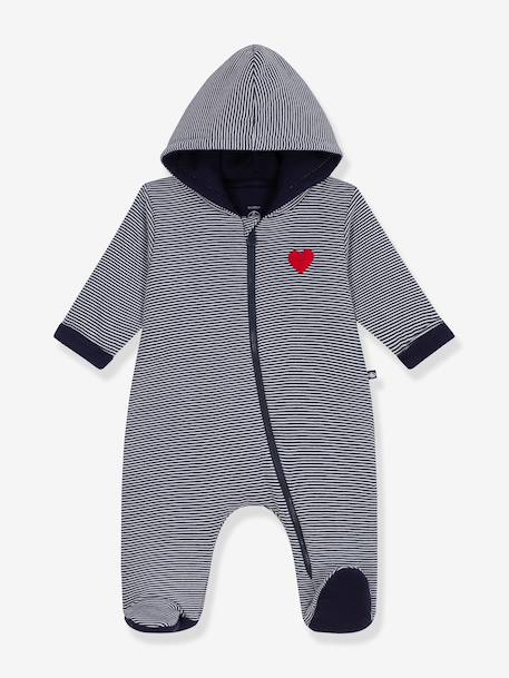Pramsuit with hood Peti Bateau navy blue - vertbaudet enfant 