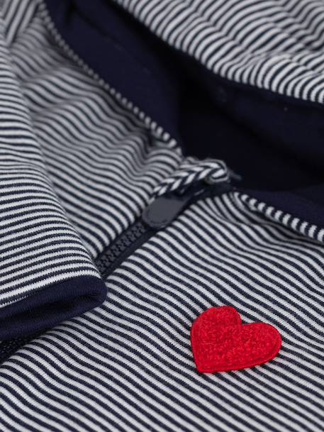 Pramsuit with hood Peti Bateau navy blue - vertbaudet enfant 
