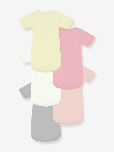Pack of 5 short-sleeved baby bodysuits white - vertbaudet enfant 