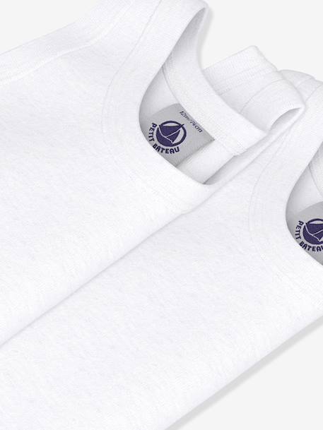 Pack of 2 sleeveless bodysuits Petit Bateau white - vertbaudet enfant 