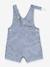 Baby dungaree shorts in serge navy blue - vertbaudet enfant 
