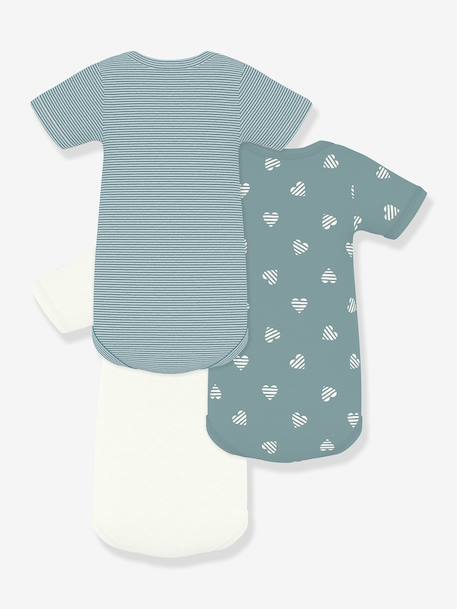 Pack of 3 short-sleeved baby bodysuits white - vertbaudet enfant 