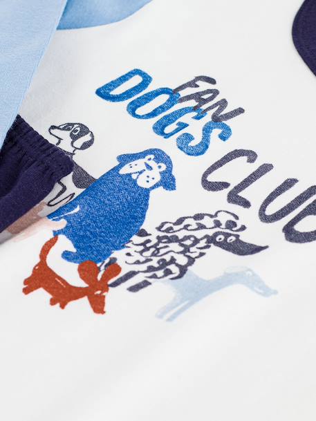 Cotton dog pyjamas for children PETIT BATEAU blue - vertbaudet enfant 