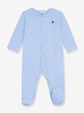Bébé-Pyjama, surpyjama-Pyjama bébé coton rayé Petit Bateau