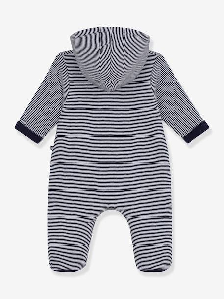 Pramsuit with hood Peti Bateau navy blue - vertbaudet enfant 