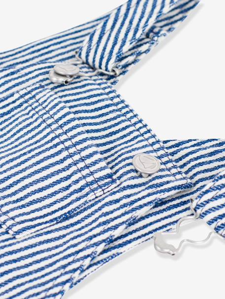 Baby dungaree shorts in serge navy blue - vertbaudet enfant 