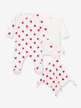Bébé-Coffret naissance coton cœur Petit Bateau