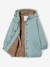 Girl's long hooded parka grey green - vertbaudet enfant 