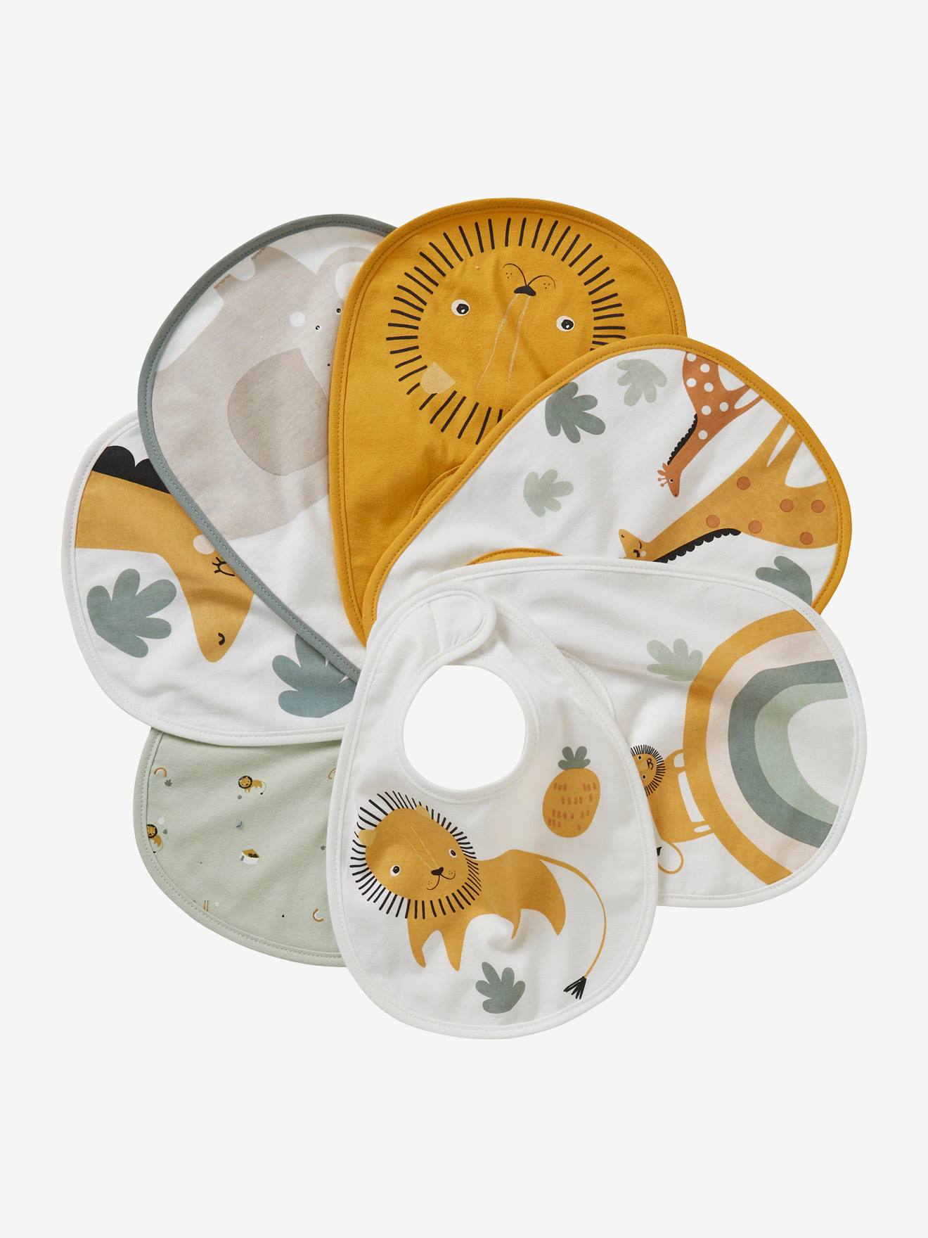 2 Bavoirs Bébé En Coton Bio DHWEKU - Absorbants, Lavables, Réglables - Pour Nourrissons 0-24 Mois - 11