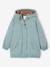 Girl's long hooded parka grey green - vertbaudet enfant 