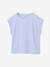 Lot de 3 tee-shirts fille fantaisie manches courtes bleu grisé+bleu pâle+rose poudré - vertbaudet enfant 
