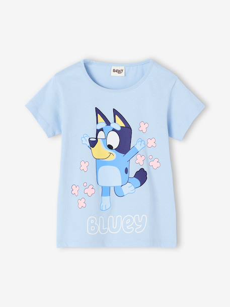 Girls' Bluey cotton pyjama shorts striped pink - vertbaudet enfant 