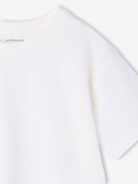 Pack of 3 plain boys' t-shirts - BASICS olive+sky blue - vertbaudet enfant 