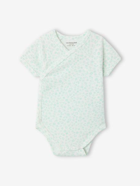 Pack of 3 short-sleeved girl's bodysuits rose - vertbaudet enfant 