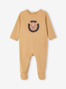 Baby-Pyjamas & Sleepsuits-Sleepsuit for newborn boys with opening