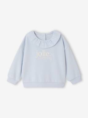 -Sweat bébé fille collerette