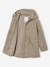 Girl's 3-in-1 parka and floral print windcheater khaki - vertbaudet enfant 